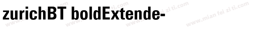 zurichBT boldExtende字体转换